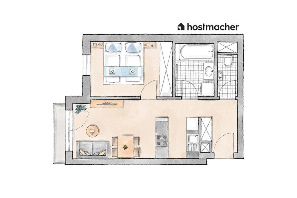 Urban 1Br Retreat, Easy City Link By Hm Vienna Esterno foto